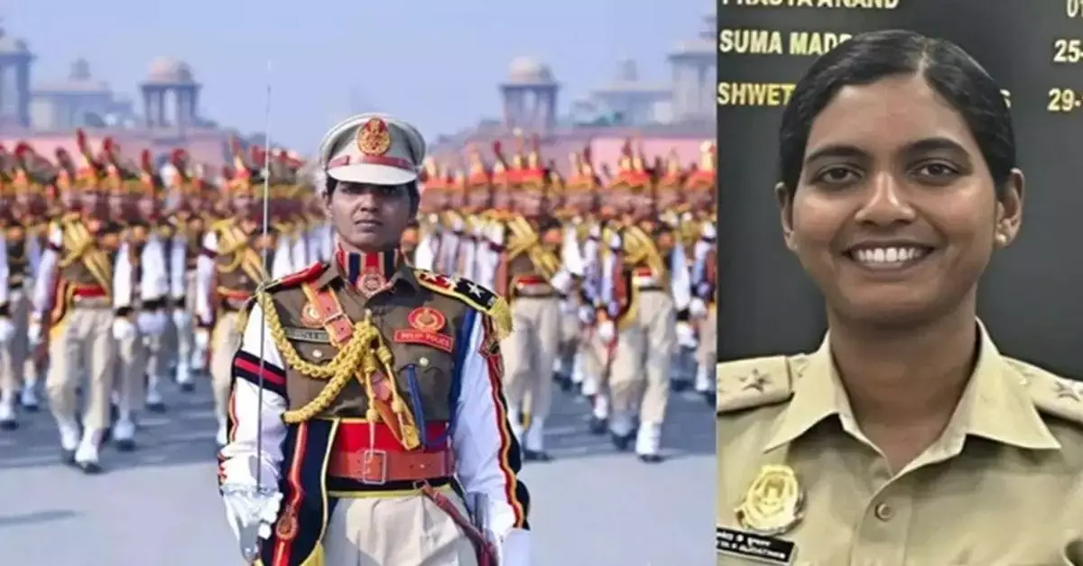 റിപ്പബ്ളിക് പരേഡ്; ഡെൽഹി പോലീസ് സംഘത്തിൽ വനിതകൾ മാത്രം- നയിക്കാൻ തൃശ്ശൂർക്കാരി ശ്വേത