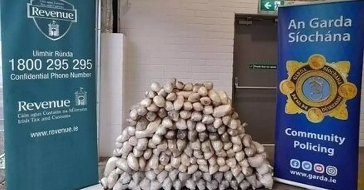 The suspected methamphetamine seized in Cork on Friday