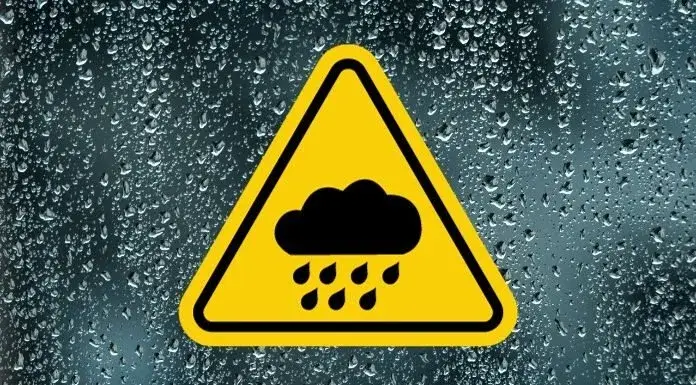 Yellow Rain Warning