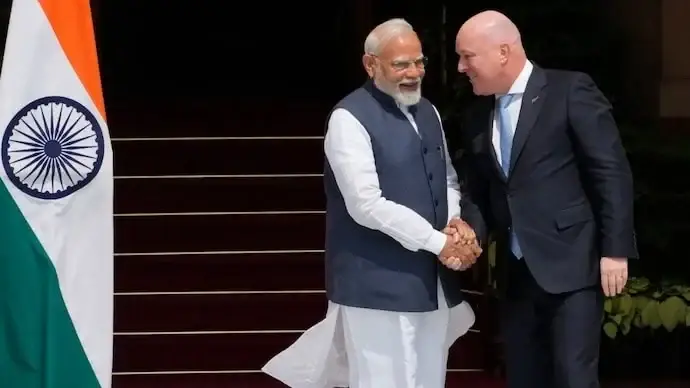prime minister narendra modi with his new zealand counterpart christopher luxon