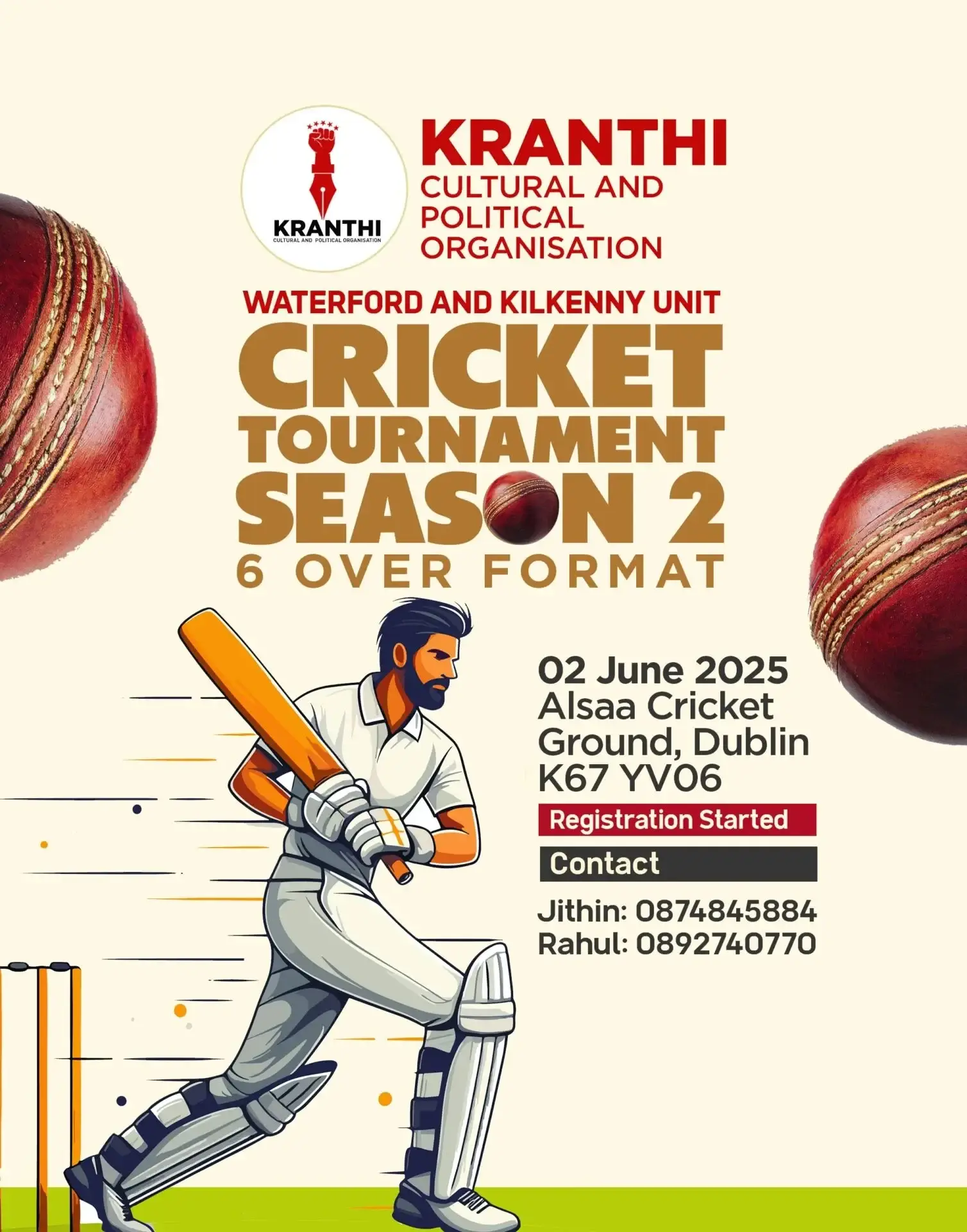 kranthi cricket tournament season 2